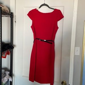 Women’s red dress